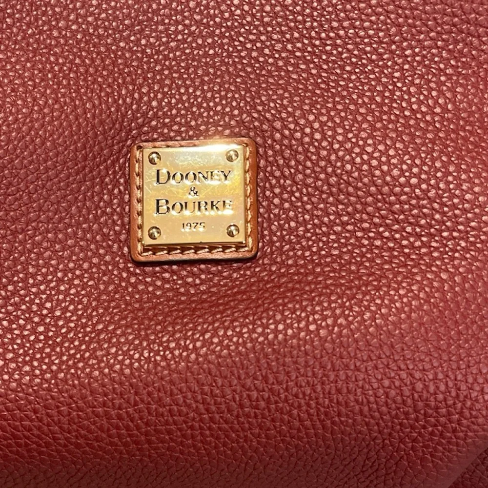 Dooney & Bourke Pebble Leather Hobo Bag with Tassels